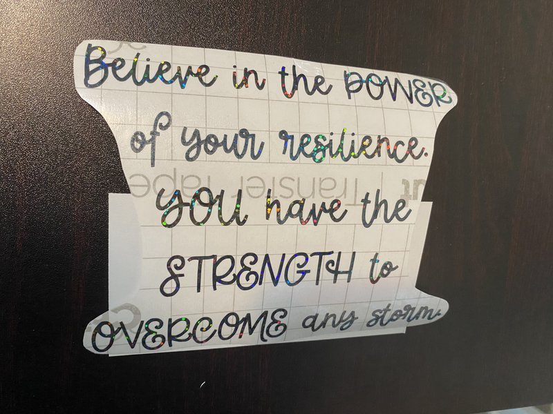 F4F Decal - Resilience Quote