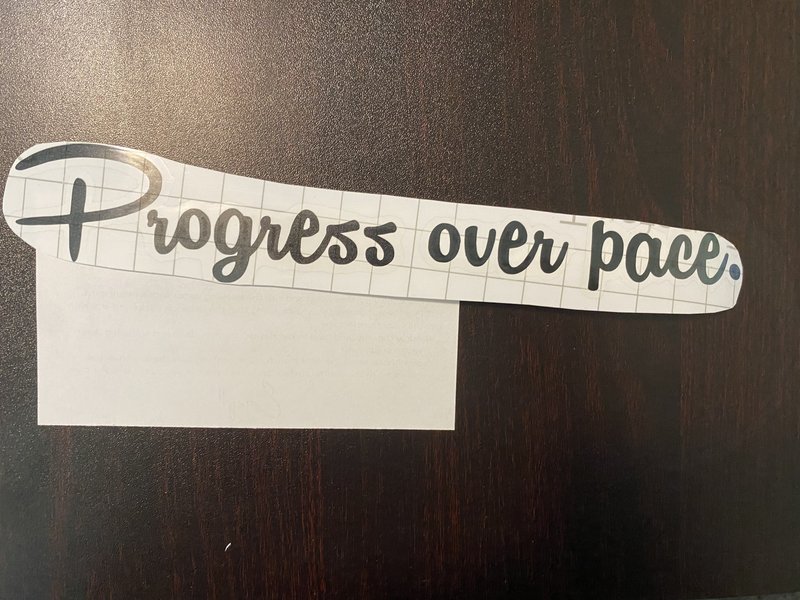 F4F Decal - Progress Over Pace