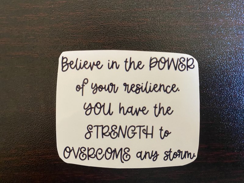Quote Sticker - Resilience